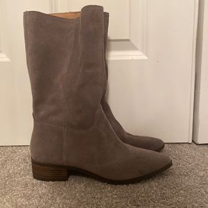 Grey suede lucky brand boots size 9.5 never worn